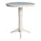 International Concepts Round 36 in Rd Top Pedestal Table, 12 in Leaf, 40.9 inH, Adjustable Height, Unfinished, 36 in W, Wood K-36RXT-27B-6B-2 - alternate 7